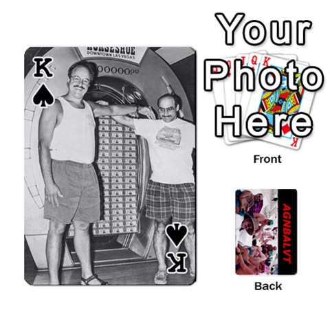 King Vegas Cards By Carol Petrich Front - SpadeK