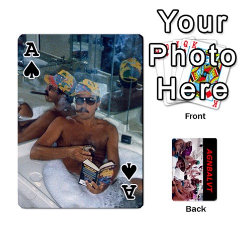 Ace Vegas Cards By Carol Petrich Front - SpadeA