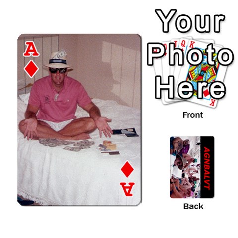 Ace Vegas Cards By Carol Petrich Front - DiamondA
