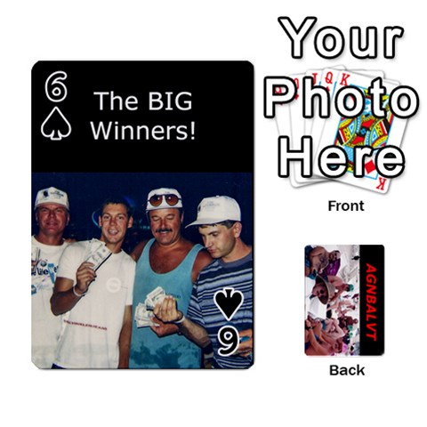 Vegas Cards By Carol Petrich Front - Spade6