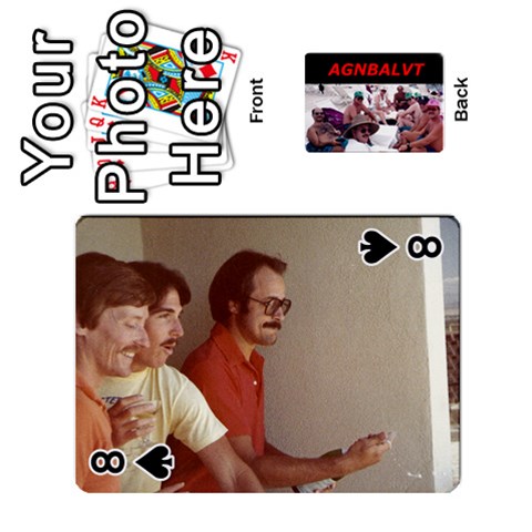 Vegas Cards By Carol Petrich Front - Spade8