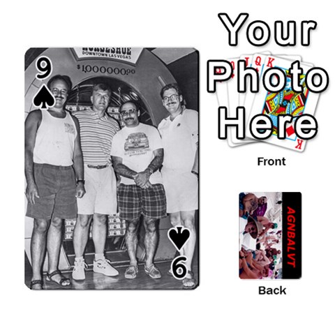 Vegas Cards By Carol Petrich Front - Spade9