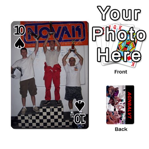 Vegas Cards By Carol Petrich Front - Spade10