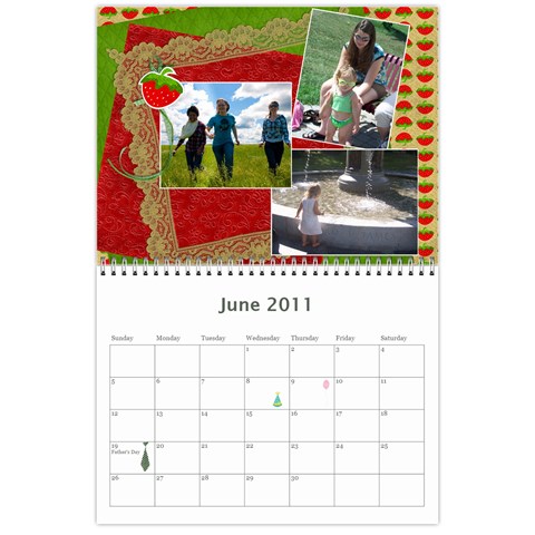 Calendar 2011 For Marcellins By Elizabeth Marcellin Jun 2011