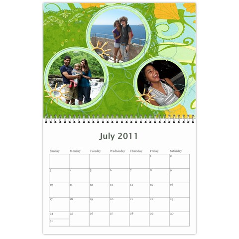 Calendar 2011 For Marcellins By Elizabeth Marcellin Jul 2011