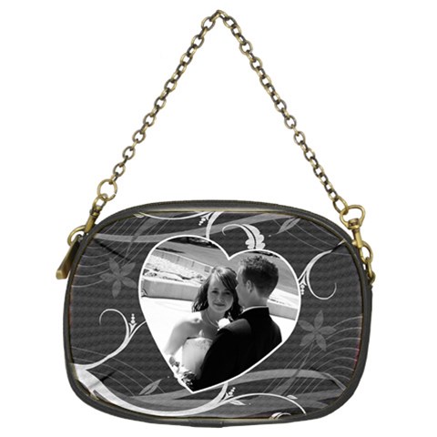 Black & White Chain Purse By Lil Back