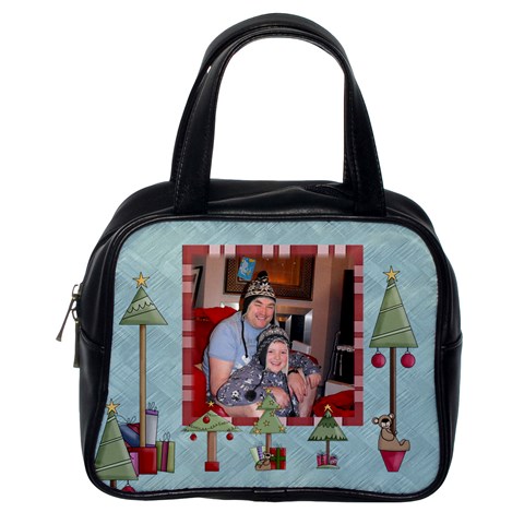 Happy Holiday Christmas Handbag Template By Catvinnat Back