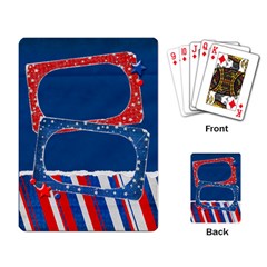 Playing Cards- Red, White and Blue template - Playing Cards Single Design (Rectangle)