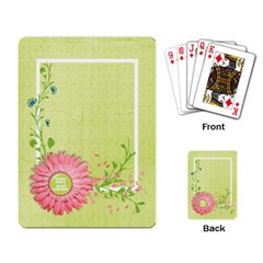 Playing Card- Flower, Work Hard, Play Harder - Playing Cards Single Design (Rectangle)