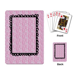 Playing Cards- Pink Zebra - Playing Cards Single Design (Rectangle)