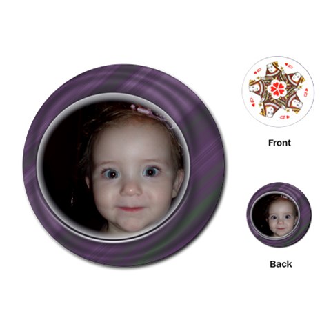 Purple Circle Card By Amanda Bunn Front