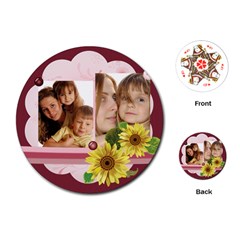 kids playing card - Playing Cards Single Design (Round)