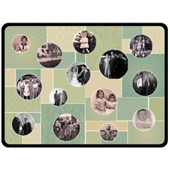 Heritage Patchwork Quilt - Extra Large Blanket - Fleece Blanket (Large)