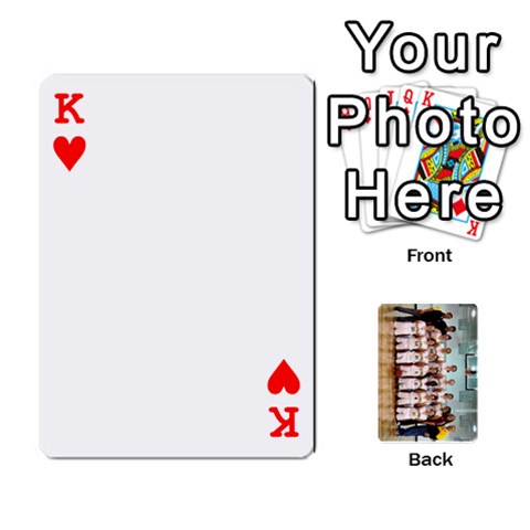 King Flames Cards By Amanda Front - HeartK