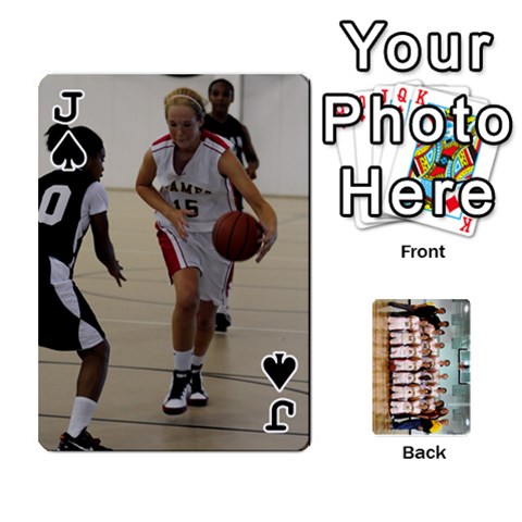Jack Flames Cards By Amanda Front - SpadeJ