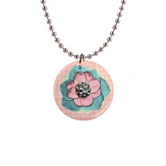 flower necklace1 - 1  Button Necklace