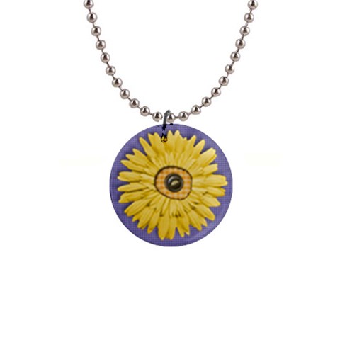 Daisy & Gingham Necklace By Mikki Front