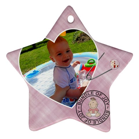 Baby Girl Ornament By Lil Back