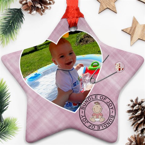 Baby Girl Ornament By Lil Back