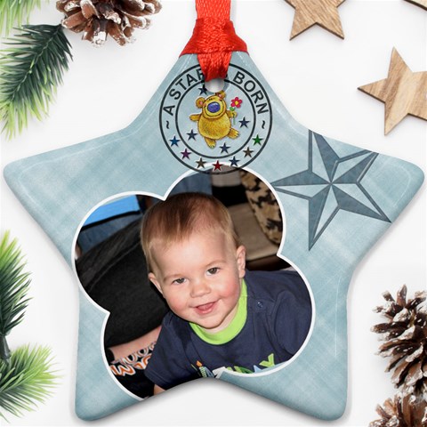 Baby Boy Ornament By Lil Front