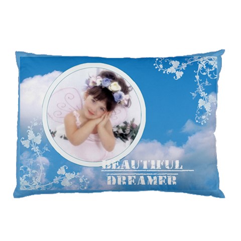 Beautiful Dreamer Fluffy Cloud Pillowcase By Catvinnat 26.62 x18.9  Pillow Case