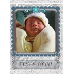 It s A Boy Card - Greeting Card 5  x 7 