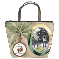 Tropical Travel Bucket Bag