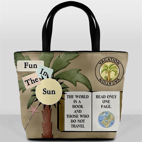 Tropical Travel Bucket Bag By Lil Back