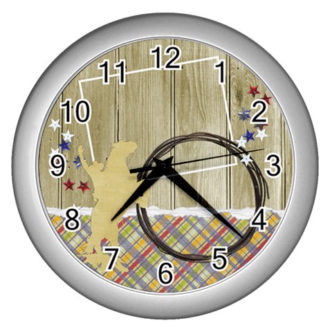 Cowboy Clock By Mikki Front