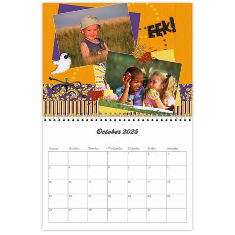 2025 Calendar By Mikki Oct 2025