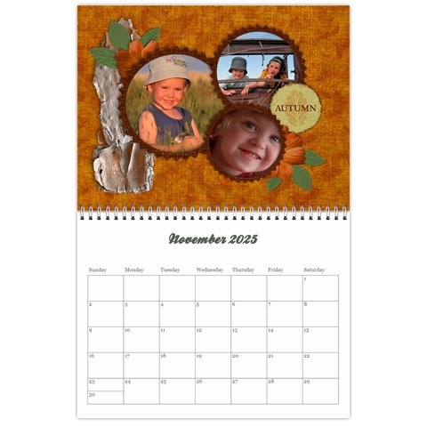 2025 Calendar By Mikki Nov 2025