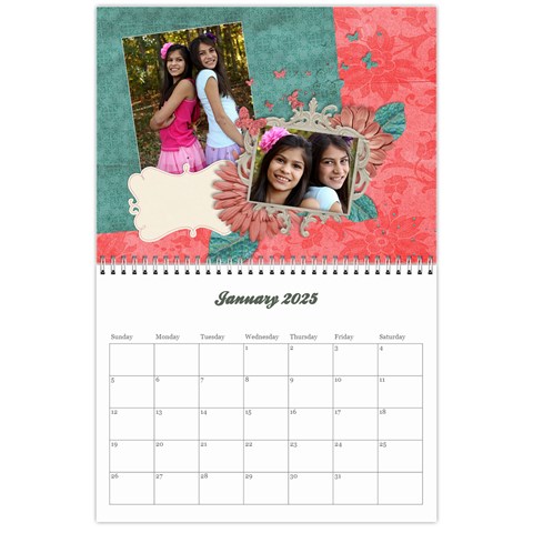 2025 Calendar By Mikki Jan 2025