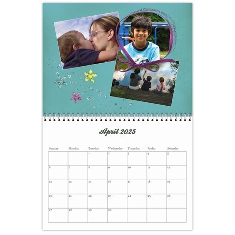 2025 Calendar By Mikki Apr 2025