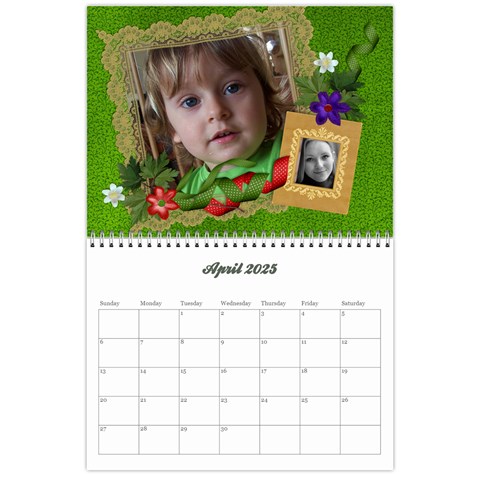 2025 Calendar By Mikki Apr 2025