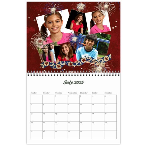 2025 Calendar By Mikki Jul 2025