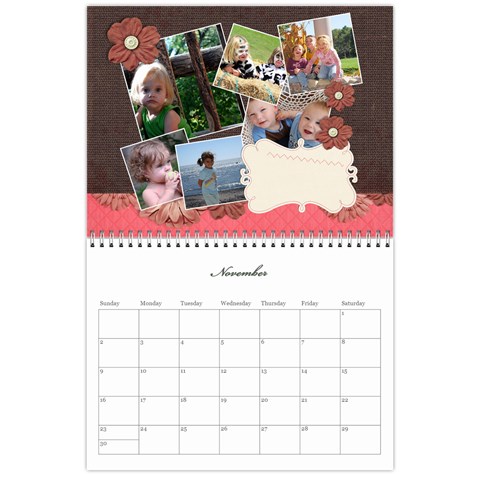 Flowers 2025 Calendar By Mikki Nov 2025