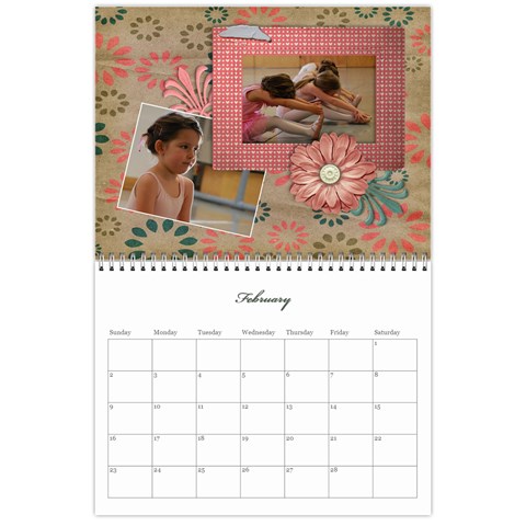 Flowers 2025 Calendar By Mikki Feb 2025