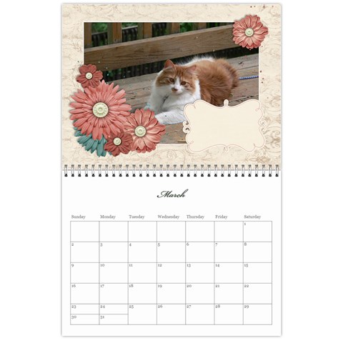 Flowers 2025 Calendar By Mikki Mar 2025