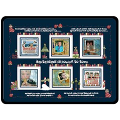 Santa Claus is Coming to Town Heirloom Christmas Fleece (4 styles) - Fleece Blanket (Large) Santa Claus is Coming to Town Heirloom Christmas Fleece (4 styles) - Fleece Blanket (Large)