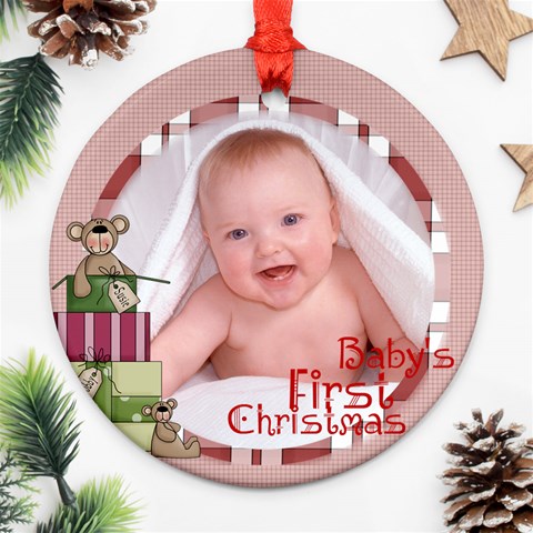 Baby s First Christmas Ornament 2 By Catvinnat Front