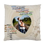 Live, Love, Laugh Pillow - Standard Cushion Case (Two Sides)