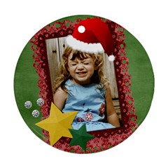 Santa Hat ornament - Ornament (Round)