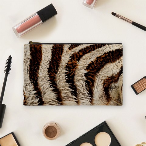 Zebra Cosmetic Bag By Maryka De Vries Front