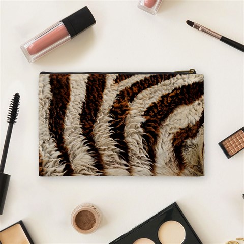 Zebra Cosmetic Bag By Maryka De Vries Back