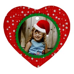 Santa Hat heart ornament - Ornament (Heart)