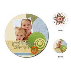 Friendship card - Playing Cards Single Design (Round)