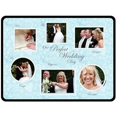 Our Perfect Wedding Day Gift Fleece Template - Fleece Blanket (Large)