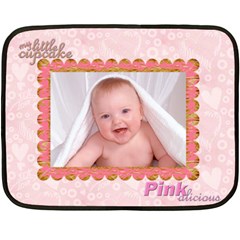 100% love baby girl mini fleece - Fleece Blanket (Mini)