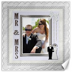 Mr. & Mrs 16x16 Canvas - Canvas 16  x 16 