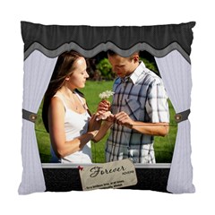 Charcoal/White Pillow (5 styles) - Standard Cushion Case (Two Sides)